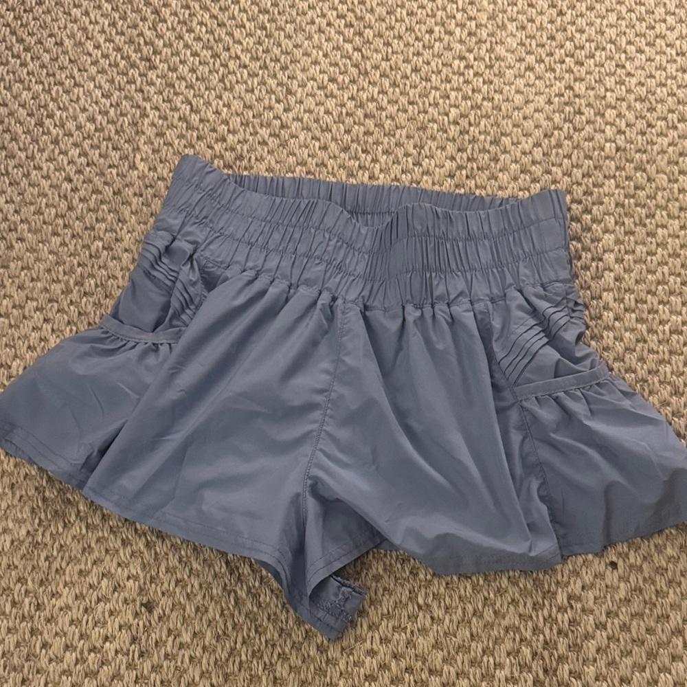 Get Your Flirt On Shorts Light Blue